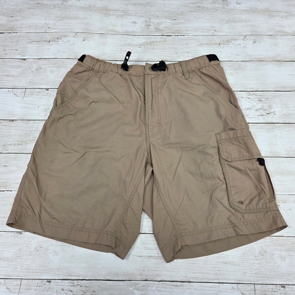 Alpine Design Hiking Shorts Mens M Khaki Nylon Gorpcore Cargo Utility Outdoor